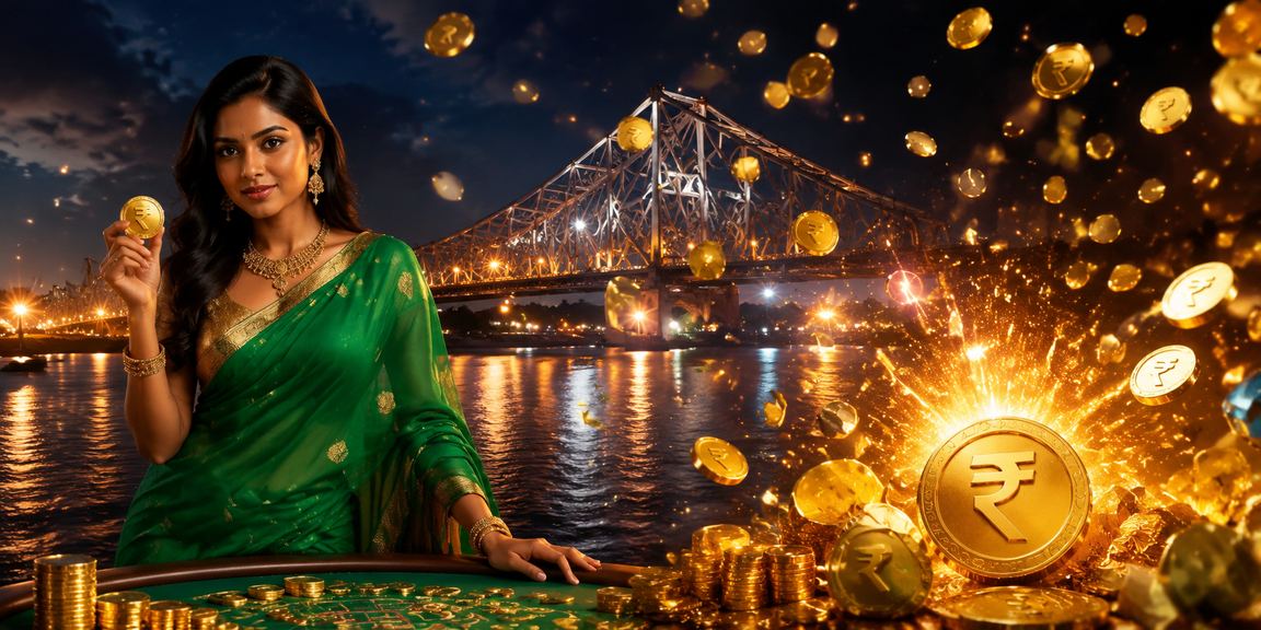 Kolkata Howrah bridge overseeing casino entertainment