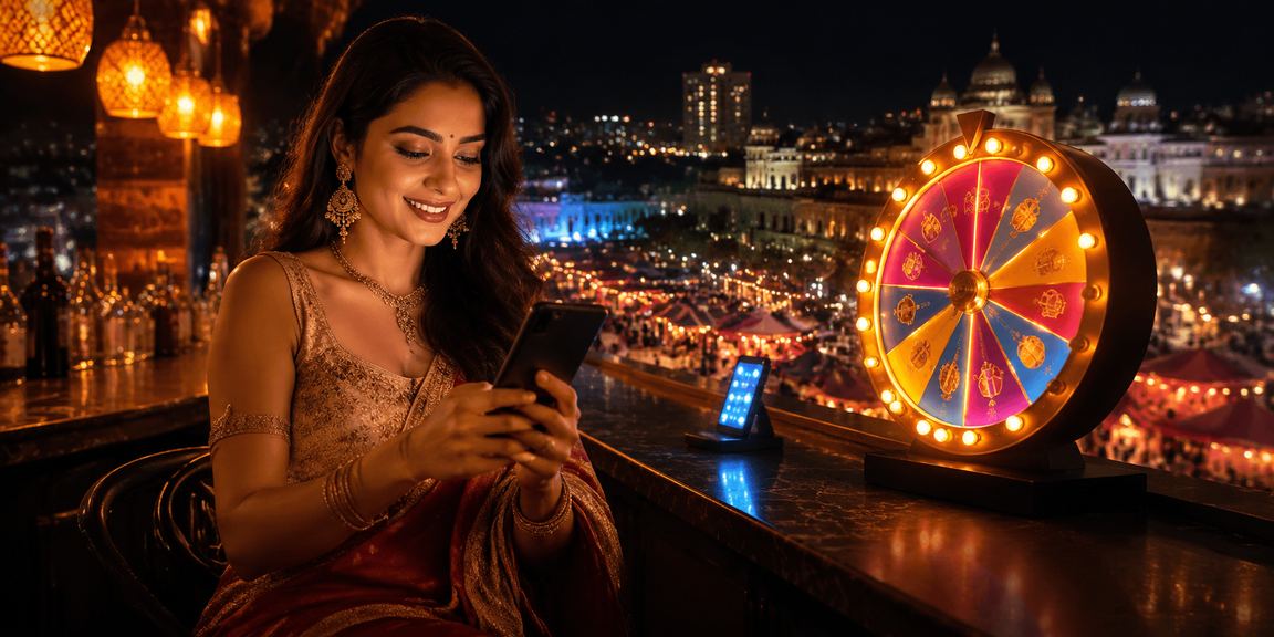 Pune city roulette night market with players